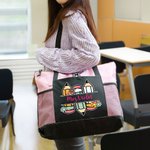 Personalisierte große Kapazität Bleistifte Blume Tragetasche mit Reißverschluss und Name Anerkennung zurück zu Schule Geschenk für Lehrer