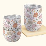 Henkilökohtainen 12oz Pickleball Paddles Tumbler Cup nimi ja olki Pickleball Party Team lahja urheilun ystävälle