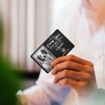 Personalizzato Ti porterò con me finché non ti vedrò di nuovo Cane Gatto Foto Portafoglio con nome Compleanno Regalo di simpatia per chi ama gli anima