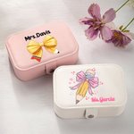 Portagioie personalizzato di grande capacità con nodo a fiocco per matite con nome Laurea Regalo di gratitudine per l'insegnante