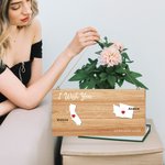 Personalized State to State Map Wooden Wall Decor with Names Graduation Friendship Long Distance Gift for Family Friend