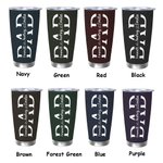 Personalized Dad Nutritional Facts 20oz Tumbler with 1 - 12 Kid's Name Father's Day Birthday Gift for Him