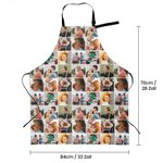 Personalisierte Wasserdichte Schürze mit 9 Fotos Collage und Fronttaschen Geburtstag Hauseinweihung Geschenk für Kochliebhaber