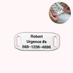 Etiquette de Chaussure Personnalisée avec Texte Gravé en Acier Inoxydable Cadeau d'Anniversaire pour les Coureurs Cyclistes