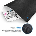 Personalisierte Spaß Cartoon Bleistift Apfel lehren Liebe inspirieren rutschfeste Mauspad mit Namen Wertschätzung zurück zu Schule Geschenk für Lehrer