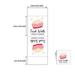 Personalisierte Näh-Etikette mit Namen und Text aus 100% Baumwolle für Kleidung Handgemacht 50 Stück Set Geschenk für Strick- und DIY-Liebhaber