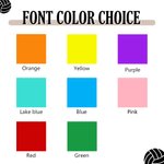 Personalisierte Holz Volleyball Ohrringe mit Namen und Nummer Geburtstag Geschenk für Volleyball-Liebhaber