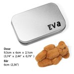 Personalisierte Plüschbär in einer Blechdose Sorge Puppe für Anti-Angst Geburtstag Geschenk für Kinder