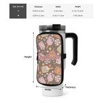 Personalisierte Retro Blume Pickleball Paddles Wasser Cup Pouch mit verstellbarer Schnalle Geburtstag Geschenk für Sportliebhaber