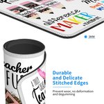 Personalisierte Spaß Cartoon Bleistift Apfel lehren Liebe inspirieren rutschfeste Mauspad mit Namen Wertschätzung zurück zu Schule Geschenk für Lehrer