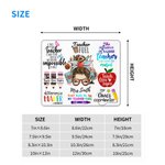 Personalisierte Spaß Cartoon Bleistift Apfel lehren Liebe inspirieren rutschfeste Mauspad mit Namen Wertschätzung zurück zu Schule Geschenk für Lehrer