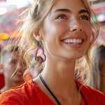 Personalisierte hölzerne hohle Herz geformt Fußball Ohrringe mit Text Game Day Team Geschenk für Frauen Mädchen Fußball-Fans