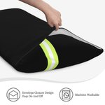 Taie d'oreiller personnalisée à rayures avec logo des pompiers et nom Cadeau de pendaison de crémaillère Cadeau de fin d'études pour les pompiers