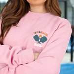 Personalizada Pickleball Palas En Mi Era Pickleball Crewneck Camiseta Sudadera con Nombre Juego de Pelota Regalo de Cumpleaños para Amante de Pickleba