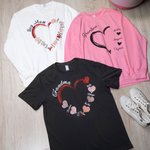 Personalizada Abuela Corazón Sudadera Paw Prints Cuello redondo Camiseta Sudadera con 1-10 Nombres de niños Cumpleaños Día de la Madre Regalo para ell