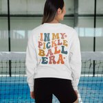 Personalizada Pickleball Palas En Mi Era Pickleball Crewneck Camiseta Sudadera con Nombre Juego de Pelota Regalo de Cumpleaños para Amante de Pickleba