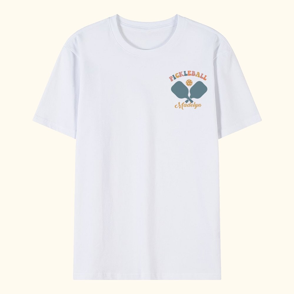 Maglietta personalizzata Pickleball Paddles In My Pickleball Era Crewneck Felpa con nome Gioco Palla Regalo di compleanno per gli amanti del Picklebal