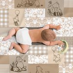 Personalized Cute Winne the Pooh Comfort Baby Blanket with Name Birthday Gift for Baby Kids