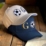 Personalized Adjustable Embroidery Name Baseball Cap with Changeable Ball Patch Sticker Match Games Team Gift for Sport Lovers Ball Fans