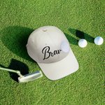 Personalized Adjustable Embroidery Name Baseball Cap with Changeable Ball Patch Sticker Match Games Team Gift for Sport Lovers Ball Fans