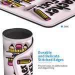 Personalised 3D Effect Apple Pencil Rainbow Teach Love Inspire Non-slip Mouse Pad with Name Birthday Teacher's Day Appreciation Gift for Teacher