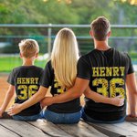 Personalisierte Softball 100% Baumwolle Kinder Erwachsene T-Shirt mit Namen und Nummer Geburtstag Geschenk für Softball Sportliebhaber