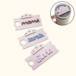 Personalised Acrylic Daisy Tumbler Name Tag Lid Topper for 30oz or 40oz Stanley Tumbler Birthday Gift for Her