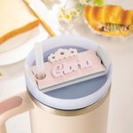 Personalised Acrylic Daisy Tumbler Name Tag Lid Topper for 30oz or 40oz Stanley Tumbler Birthday Gift for Her