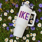 Personalisierte Multicolor Schatten Monogramm große Kapazität 40oz Name Tumbler mit Griff Deckel und Stroh Geburtstag Party Sport Geschenk für sie