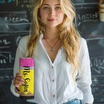 Personalized Glitter Apple Pencil Crayon 20oz Name Skinny Tumbler with Brush and Straw Birthday Appreciation Gift for Teacher