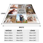 Personalisierte Foto-Collage-Decke 