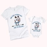 T-shirt Onesie Bébé 100% Coton Personnalisé avec Nom Motif Papa Bébé Cadeau Fête des Pères pour Nouveau Papa Bébé