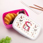 Personalized Jungle Animals Cute Giraffe Zebra Tiger Food Grade Lunch Box with Initial and Name Daily Use Back to School Gift for Boys Girls