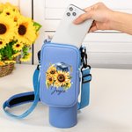 Bouquet di fiori personalizzato Nome del tappo di laurea Bottiglia d'acqua Borsa Pouch per 40 oz Stanley Tumbler Regalo di laurea per i laureati