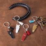 Personalized Horse Facial Marking Silhouette Acrylic Keychain with Text  and Tassel Equestrians Horse Riding Accessory Gift for Horse Lover