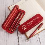 Set de Stylos Personnalisé avec Gravure sur Coffret et Stylo Logo Juridique Cadeau Remises des Diplômes Anniversaire pour Étudient en Droit Avocat