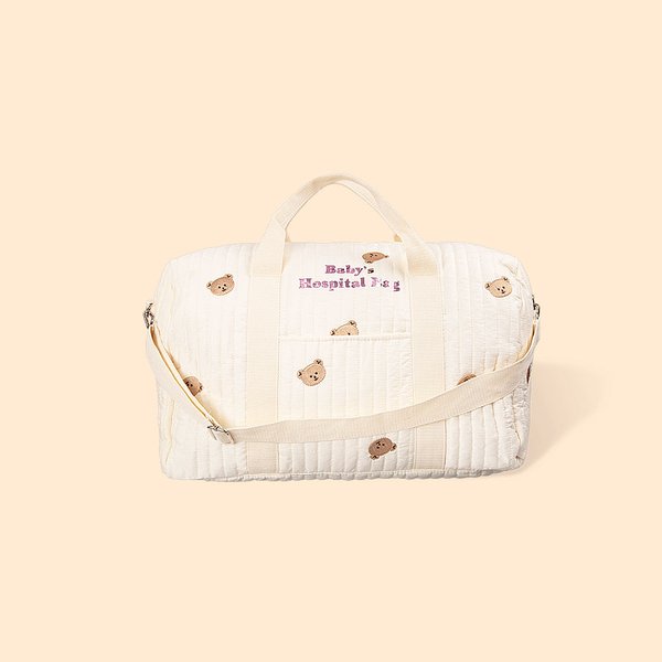 Embroidered Cute Rabbit Bear Baby Hospital Bag with Pregnancy Gift