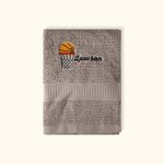 Serviette en Coton Personnalisée avec Nom Brodé Serviette de Salle de Gym Super AbsorbanteThème Basket-ball Cadeau Anniversaire pour Amoureux du Sport