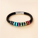Alerta Médica de Emergencia Personalizada pulsera de identificación con texto grabado y 1-10 Anillos de Supervivencia de Emergencia Regalo para Hombres Mujeres