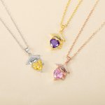 Collier de pierre de naissance personnalisé avec nom gravé Cadeau de fin d'études pour les diplômés de la classe 2025