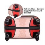 Personalisierte Cartoon Figur Kofferschutzhülle für 18-32 Zoll Koffer mit Namen Verdecktem Reißverschluss Reise Geschenk für Urlaubsliebhaber