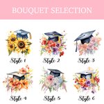 Personalisierte Floral Graduation Cap 11oz Keramik-Becher mit Namen Klasse von 2025 Graduierung Geschenk für Absolventen