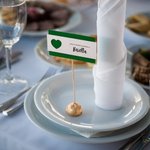 Personalized Thank You For Sharing Our First Meal Tag Set for Table Decor with Name and Date Wedding Favor Gift for Engaged Couple