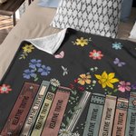 Coperta morbida personalizzata con nome e titolo del libro Regalo di compleanno per l'insegnante amante della lettura