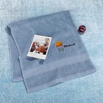 Serviette en Coton Personnalisée avec Nom Brodé Serviette de Salle de Gym Super AbsorbanteThème Basket-ball Cadeau Anniversaire pour Amoureux du Sport