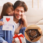 Personalizado 1-8 cuentas de cuero trenzado pulsera de los hombres con el nombre Día del Padre Cumpleaños regalo para él