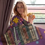 Coperta morbida personalizzata con nome e titolo del libro Regalo di compleanno per l'insegnante amante della lettura