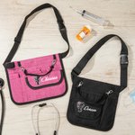 Gepersonaliseerde Boog Geboorte Bloem Multi-compartiment Verpleegkundige Fanny Pack Waist Bag met Stethoscoop Tape Holder Waardering Afstudeergeschenk
