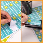 Personalisierte niedlichen Regenbogen Buntstift wasserdicht Lehrer Schule Bibliothek Etiketten Briefpapier mit Namen und Klasse Lehrertag Geburtstag G