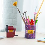 Personalisierte niedlichen Regenbogen Buntstift wasserdicht Lehrer Schule Bibliothek Etiketten Briefpapier mit Namen und Klasse Lehrertag Geburtstag G